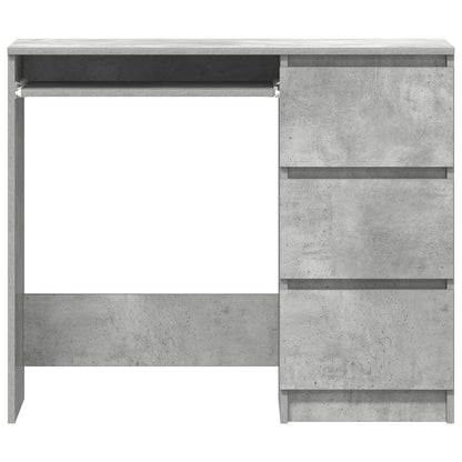 Scrivania Grigio Cemento 90x45x76 cm in Legno Multistrato - homemem39