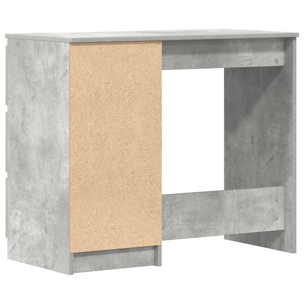 Scrivania Grigio Cemento 90x45x76 cm in Legno Multistrato - homemem39