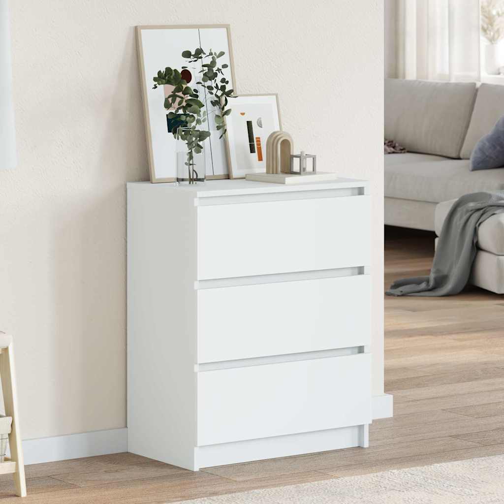 Credenza Bianca 60x35x76 cm in Legno Multistrato