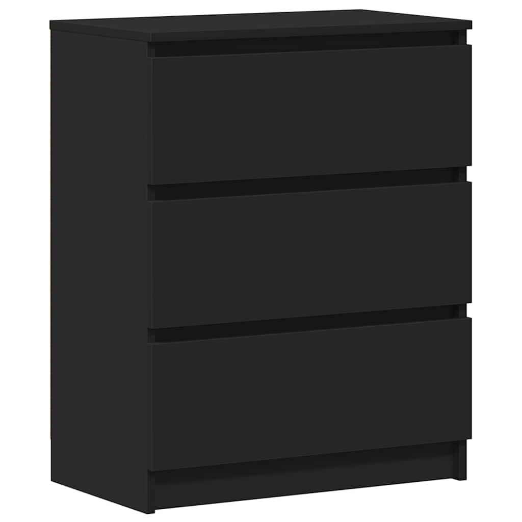 Credenza Nera 60x35x76 cm in Legno Multistrato