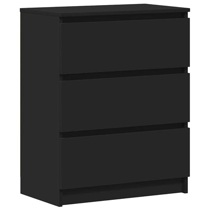 Credenza Nera 60x35x76 cm in Legno Multistrato