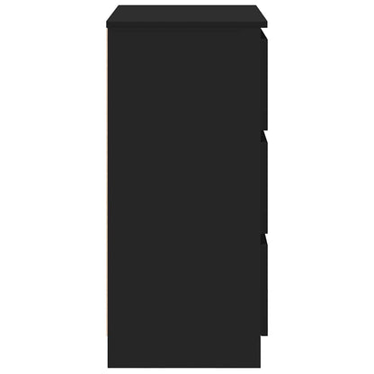 Credenza Nera 60x35x76 cm in Legno Multistrato | homemem39