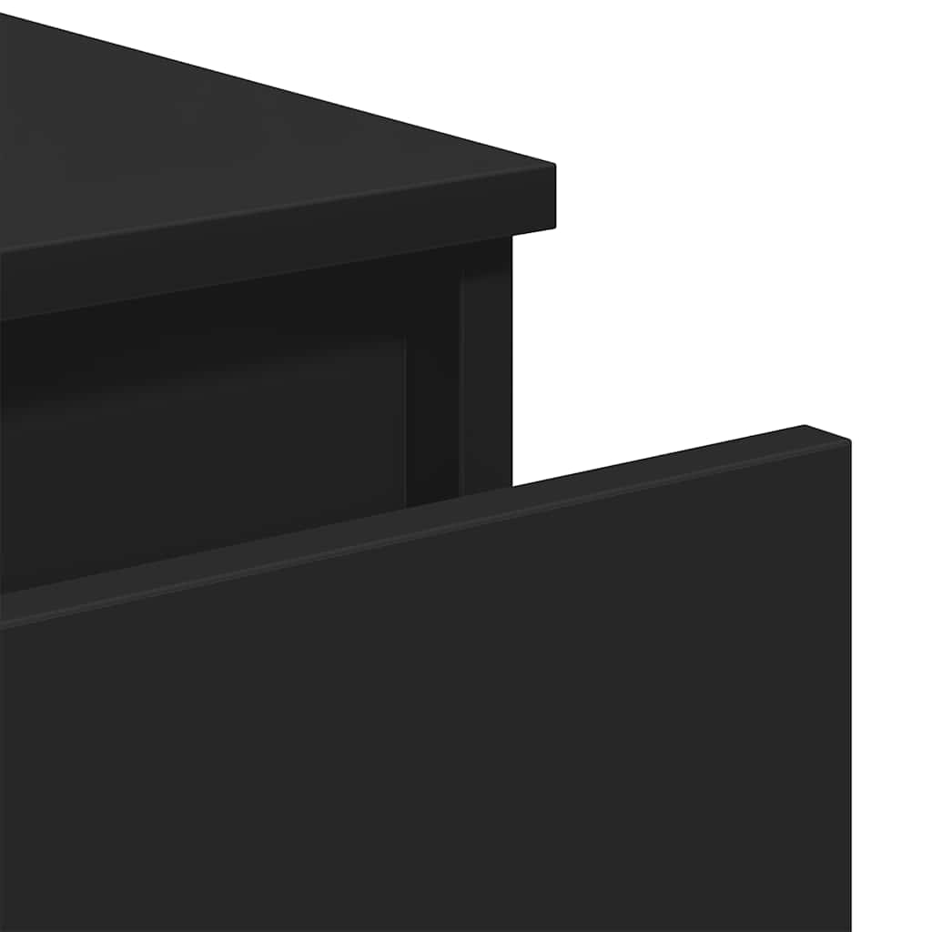 Credenza Nera 60x35x76 cm in Legno Multistrato | homemem39