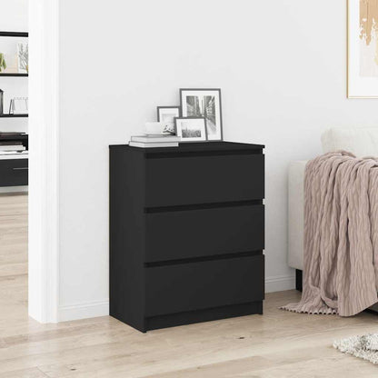 Credenza Nera 60x35x76 cm in Legno Multistrato | homemem39