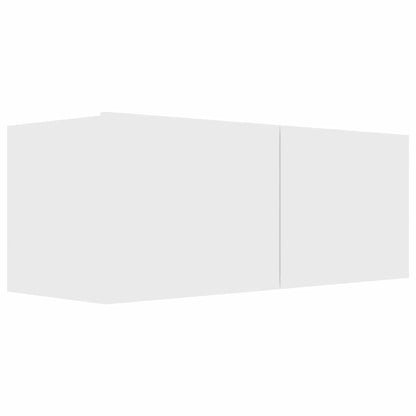 Mobile Porta TV Bianco 80x30x30 cm in Legno Multistrato