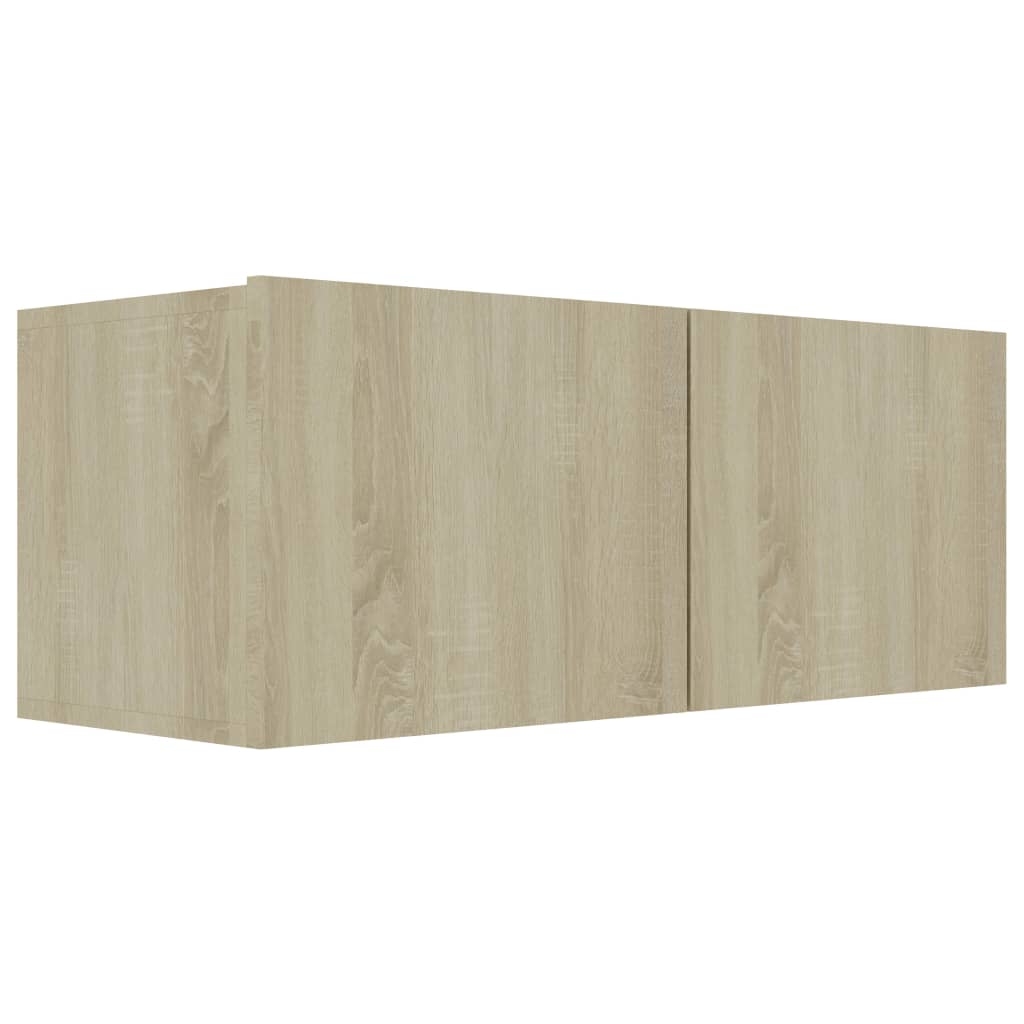 Mobile Porta TV Rovere Sonoma 80x30x30 cm in Legno Multistrato