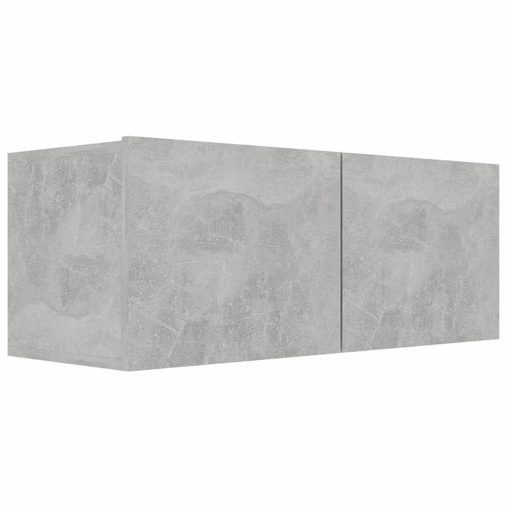 Mobile Porta TV Grigio Cemento 80x30x30 cm in Legno Multistrato - homemem39