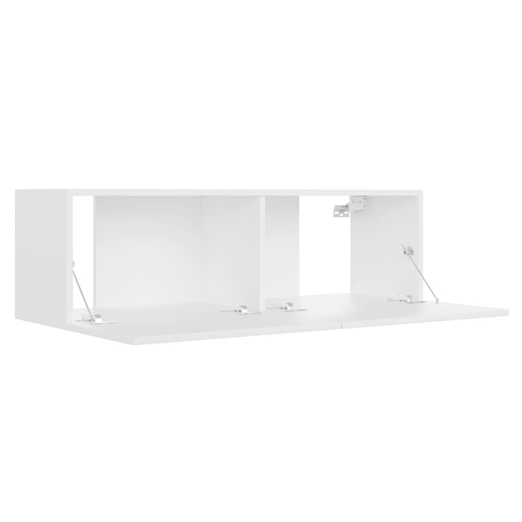 Mobile Porta TV Bianco 100x30x30 cm in Legno Multistrato - homemem39
