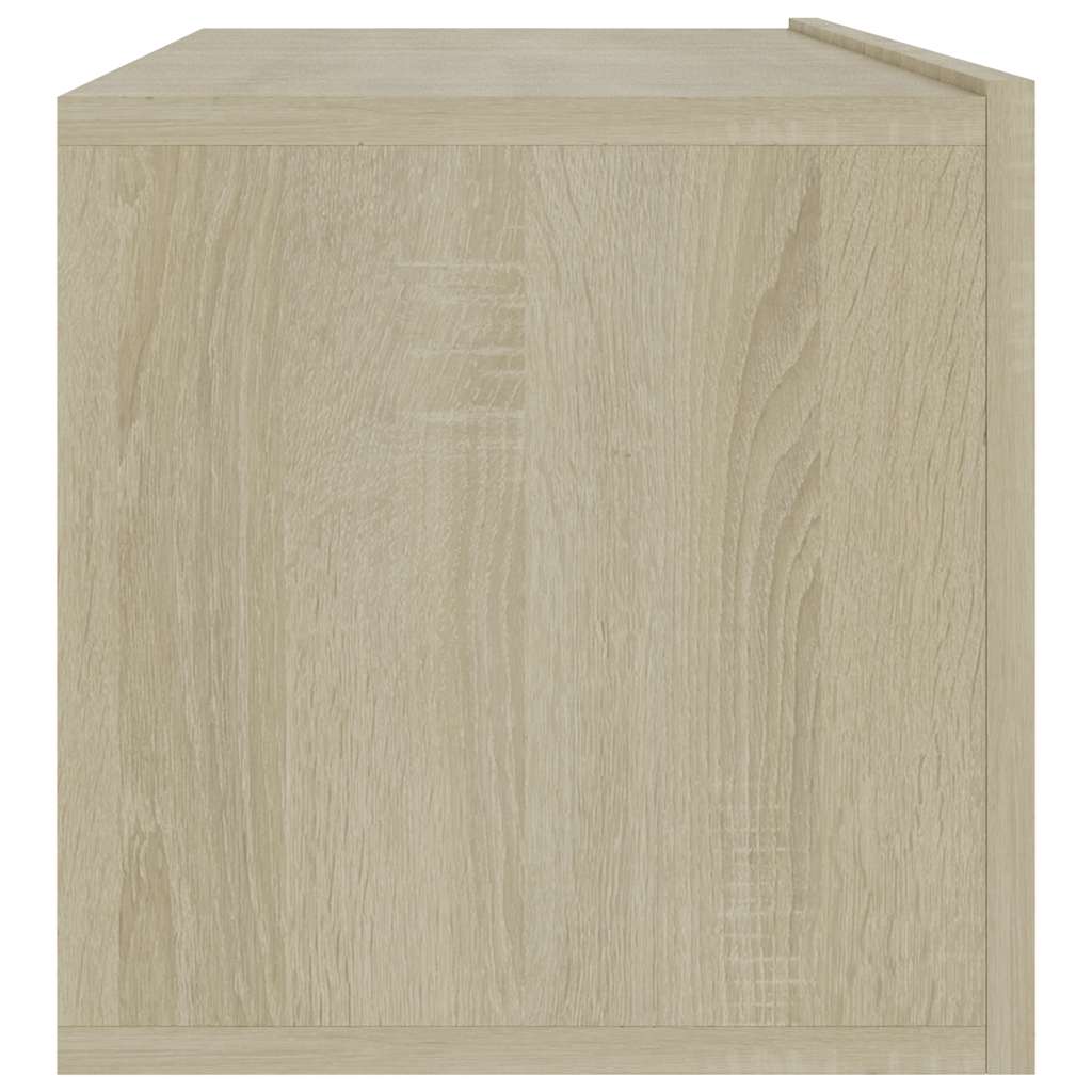 Mobile Porta TV Rovere Sonoma 100x30x30 cm in Legno Multistrato - homemem39