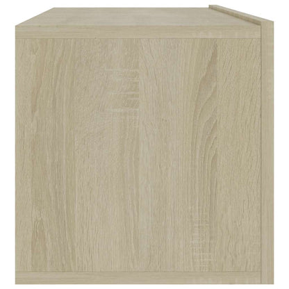 Mobile Porta TV Rovere Sonoma 100x30x30 cm in Legno Multistrato - homemem39
