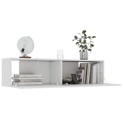 Mobile Porta TV Bianco 120x30x30 cm in Legno Multistrato - homemem39