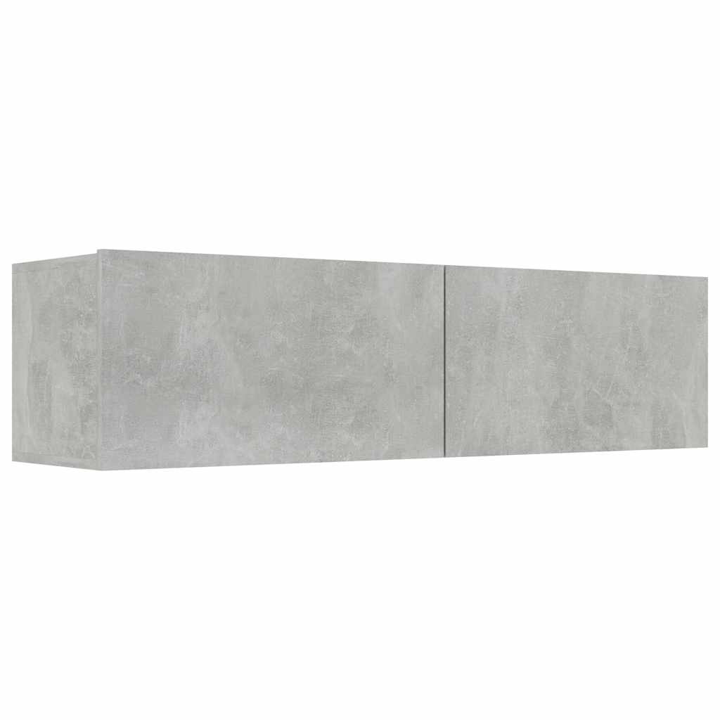 Mobile Porta TV Grigio Cemento 120x30x30cm in Legno Multistrato - homemem39