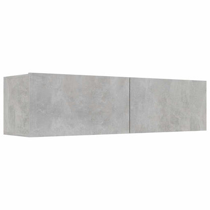 Mobile Porta TV Grigio Cemento 120x30x30cm in Legno Multistrato