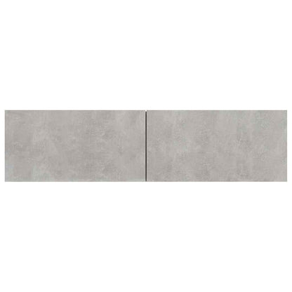 Mobile Porta TV Grigio Cemento 120x30x30cm in Legno Multistrato