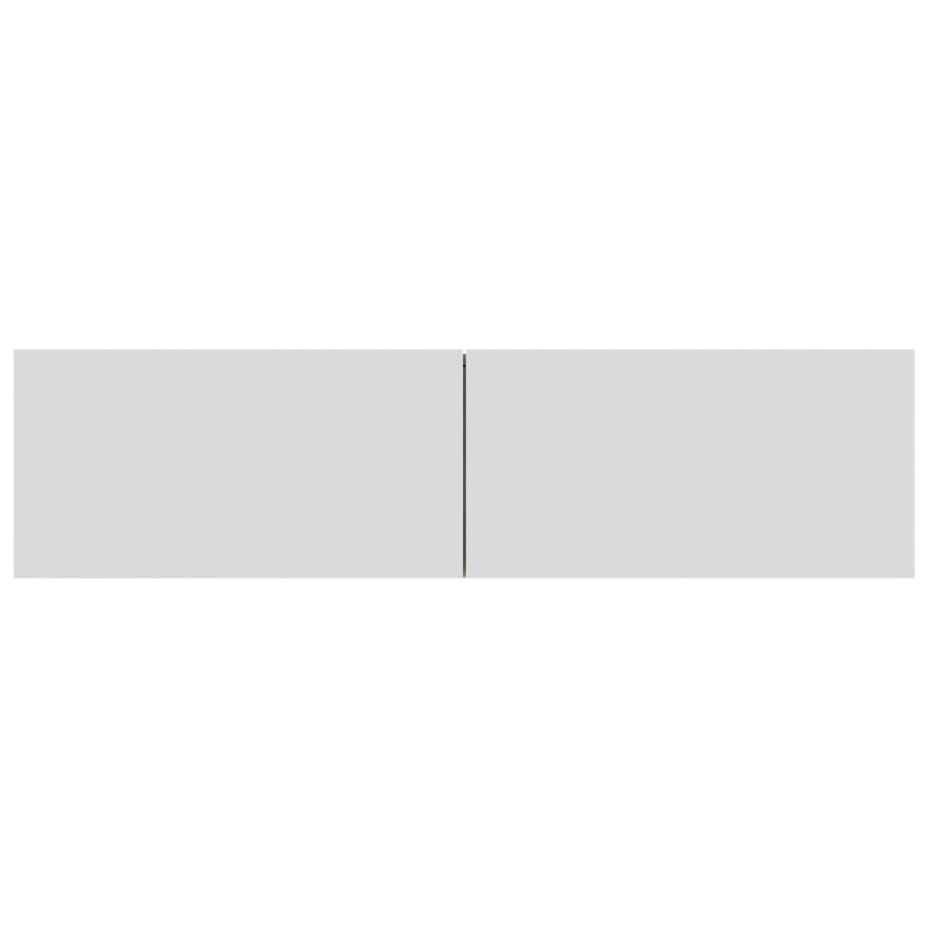 Mobile TV Bianco e Rovere Sonoma 120x30x30 cm Legno Multistrato