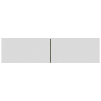 Mobile TV Bianco e Rovere Sonoma 120x30x30 cm Legno Multistrato