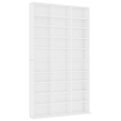 Armadietto TV Bianco 102x16x177,5 cm in Legno Multistrato - homemem39