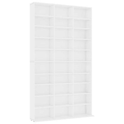 Armadietto TV Bianco 102x23x177,5 cm in Legno Multistrato