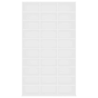 Armadietto TV Bianco 102x23x177,5 cm in Legno Multistrato