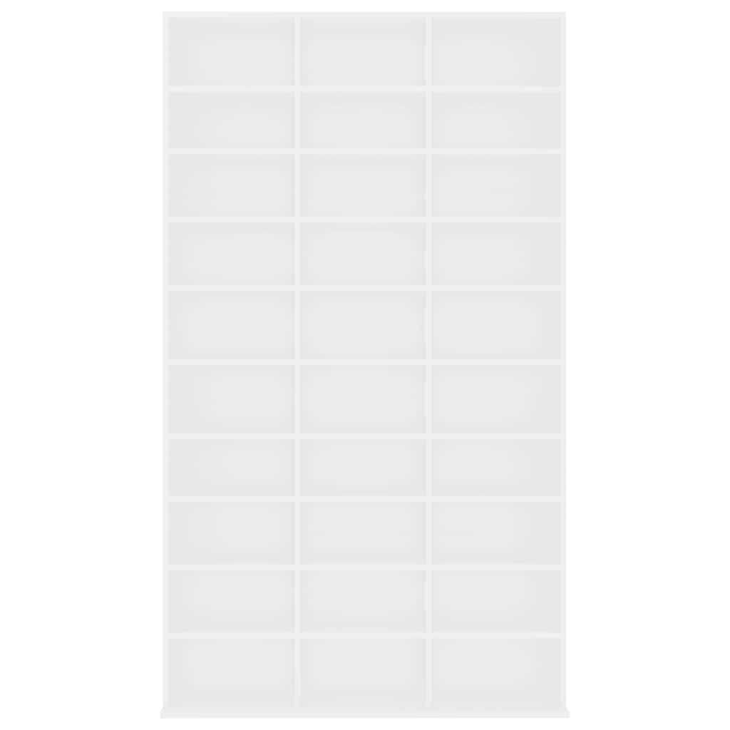 Armadietto TV Bianco 102x23x177,5 cm in Legno Multistrato
