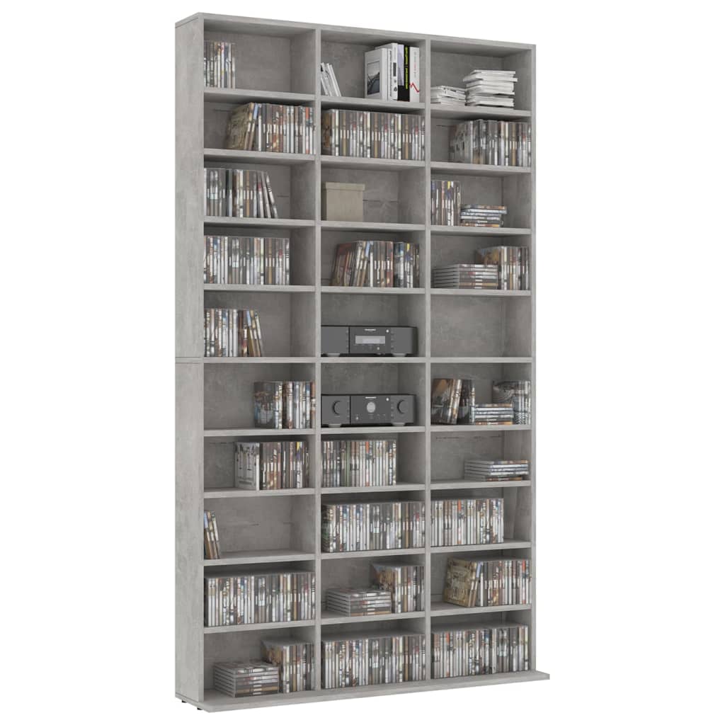 Mobile Porta TV Grigio Cemento 102x16x177,5 cm in Multistrato - homemem39