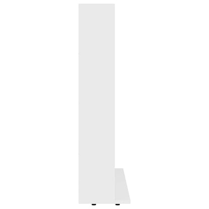 Armadietto Porta CD Bianco 100x23x89,5 cm in Legno Multistrato