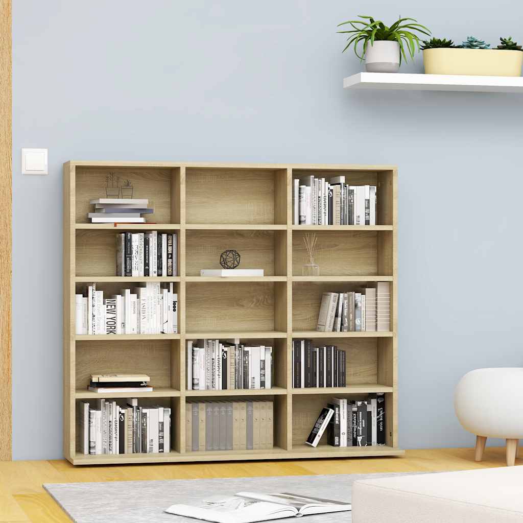 Armadietto CD Rovere Sonoma 100x23x89,5 cm in Legno Multistrato