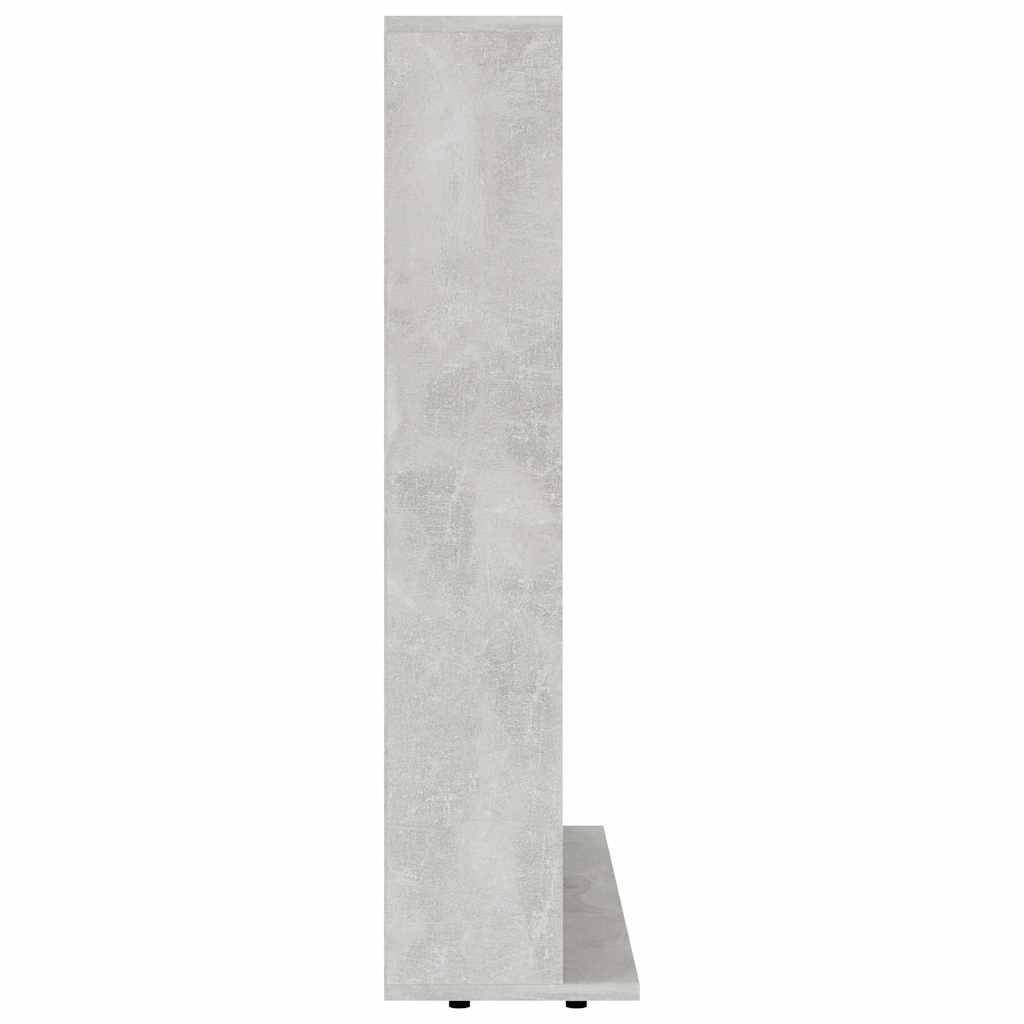 Mobile Porta CD Grigio Cemento 100x23x89,5 cm Legno Multistrato - homemem39