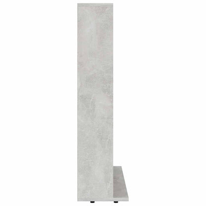 Mobile Porta CD Grigio Cemento 100x23x89,5 cm Legno Multistrato - homemem39