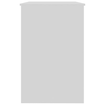 Scrivania Bianco Lucido 100x50x76 cm in Legno Multistrato - homemem39