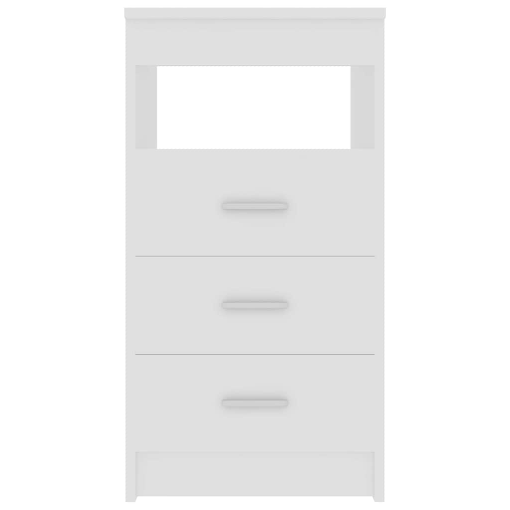 Cassettiera Bianca 40x50x76 cm in Legno Multistrato