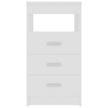 Cassettiera Bianca 40x50x76 cm in Legno Multistrato