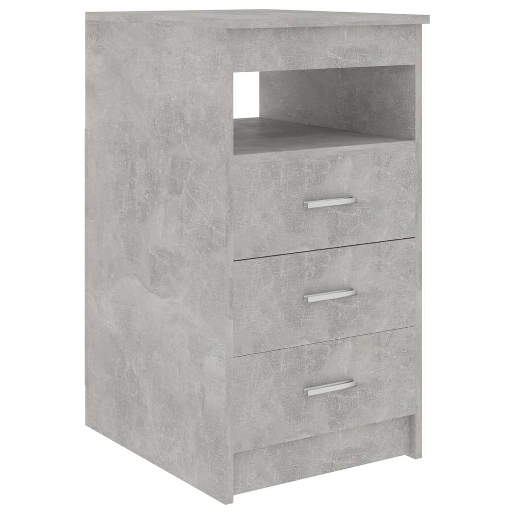 Cassettiera Grigio Cemento 40x50x76 cm in Legno Multistrato | homemem39