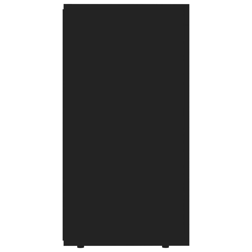 Credenza Nera 120x36x69 cm in Legno Multistrato