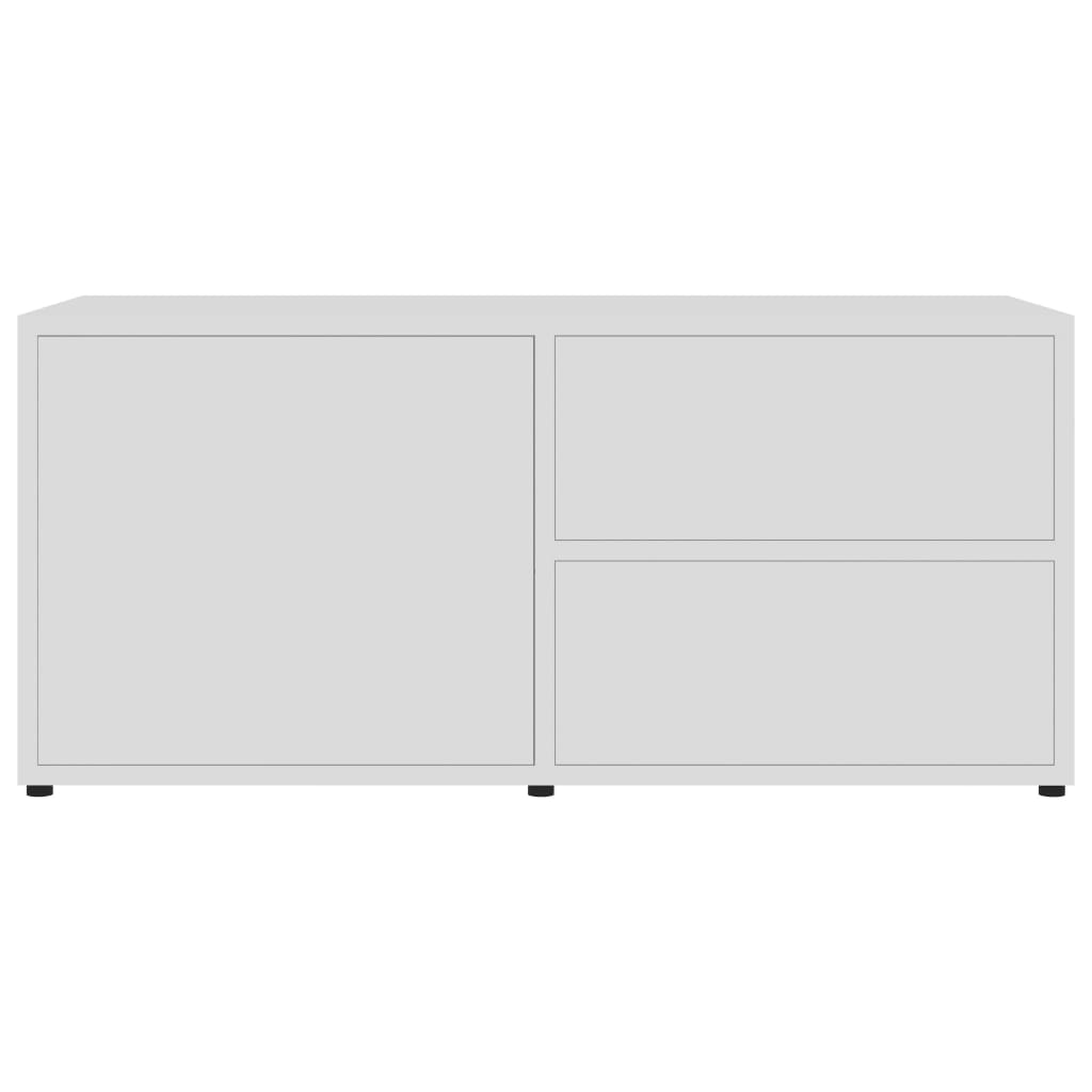 Mobile Porta TV Bianco 80x34x36 cm in Legno Multistrato - homemem39
