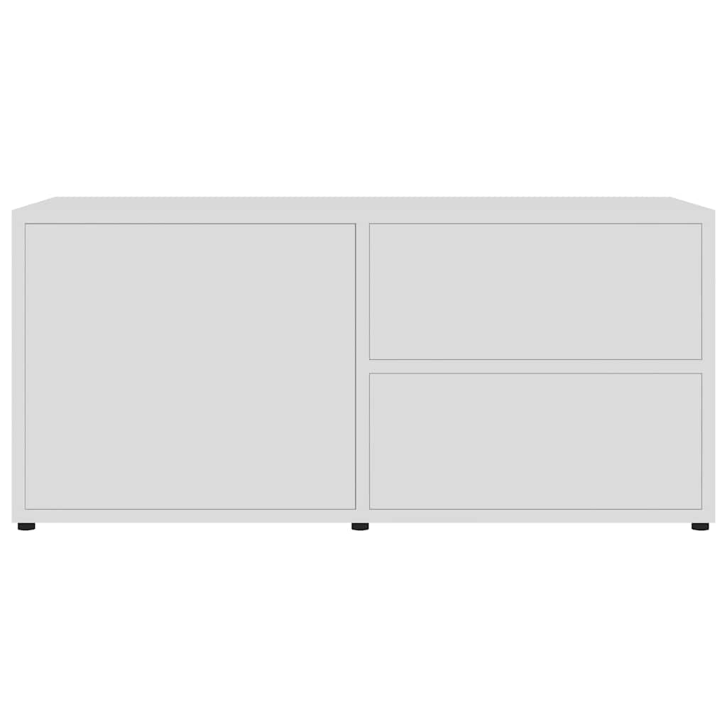 Mobile Porta TV Bianco 80x34x36 cm in Legno Multistrato