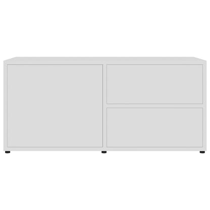 Mobile Porta TV Bianco 80x34x36 cm in Legno Multistrato