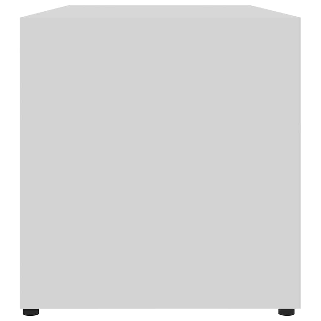 Mobile Porta TV Bianco 80x34x36 cm in Legno Multistrato