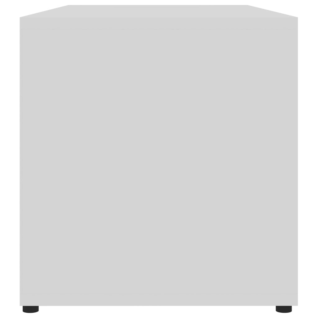 Mobile Porta TV Bianco 80x34x36 cm in Legno Multistrato