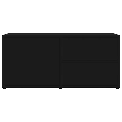 Mobile Porta TV Nero 80x34x36 cm in Legno Multistrato - homemem39