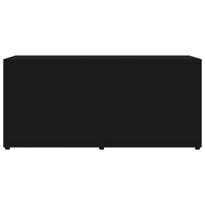 Mobile Porta TV Nero 80x34x36 cm in Legno Multistrato