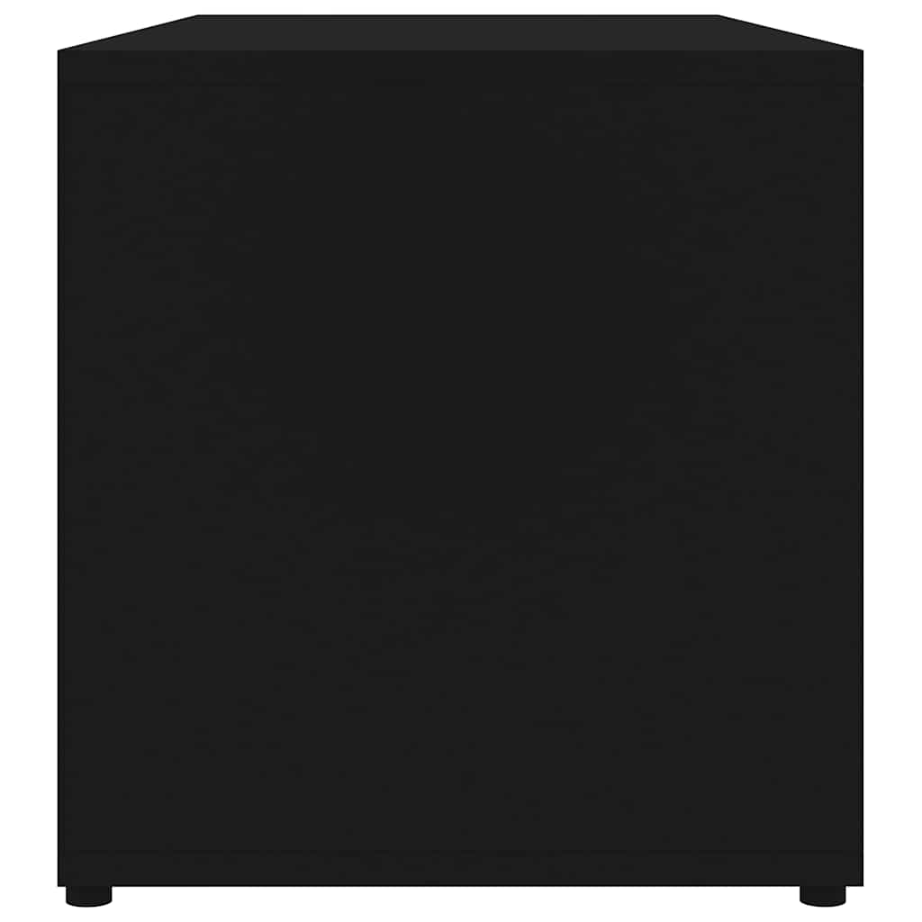 Mobile Porta TV Nero 80x34x36 cm in Legno Multistrato