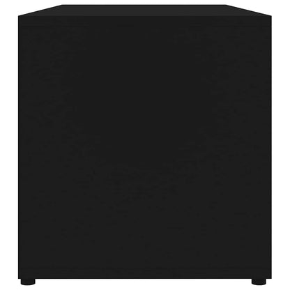 Mobile Porta TV Nero 80x34x36 cm in Legno Multistrato
