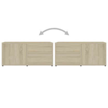 Mobile Porta TV Rovere Sonoma 80x34x36 cm Legno Multistrato