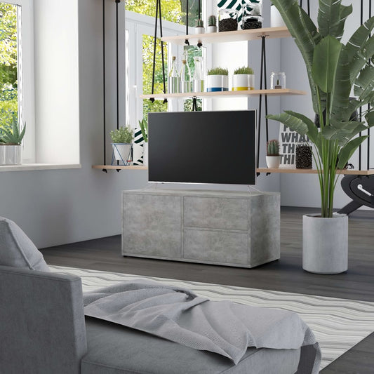 Mobile Porta TV Grigio Cemento 80x34x36 cm Legno Multistrato - homemem39