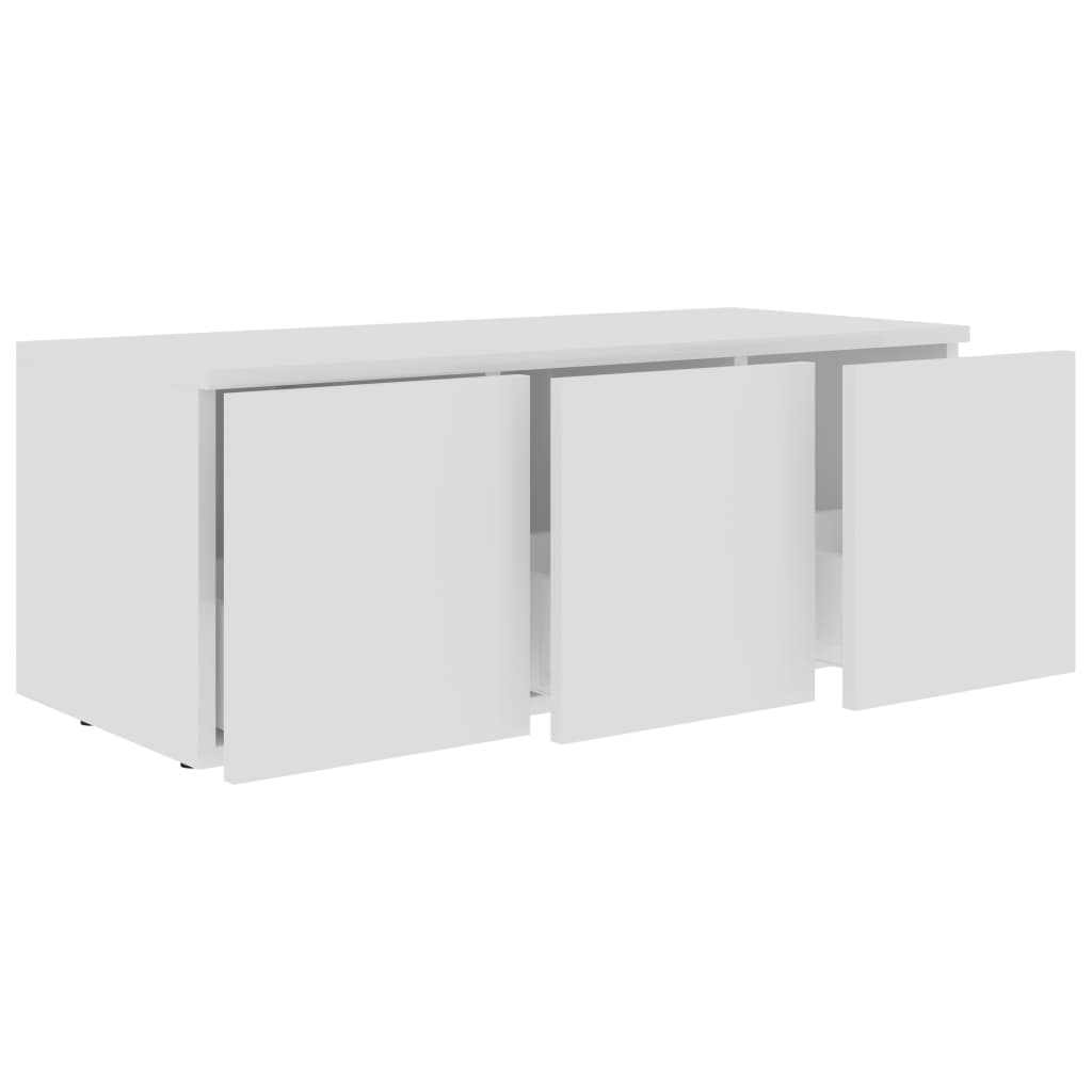 Mobile Porta TV Bianco 80x34x30 cm in Legno Multistrato - homemem39
