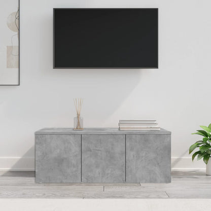 Mobile Porta TV Grigio Cemento 80x34x30 cm Legno Multistrato - homemem39