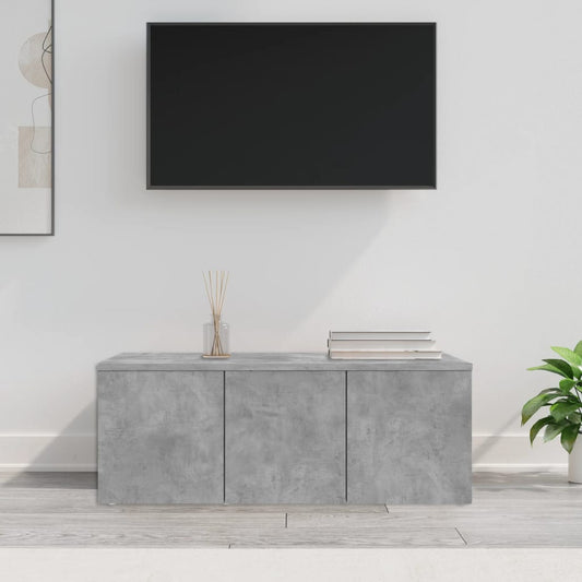Mobile Porta TV Grigio Cemento 80x34x30 cm Legno Multistrato - homemem39