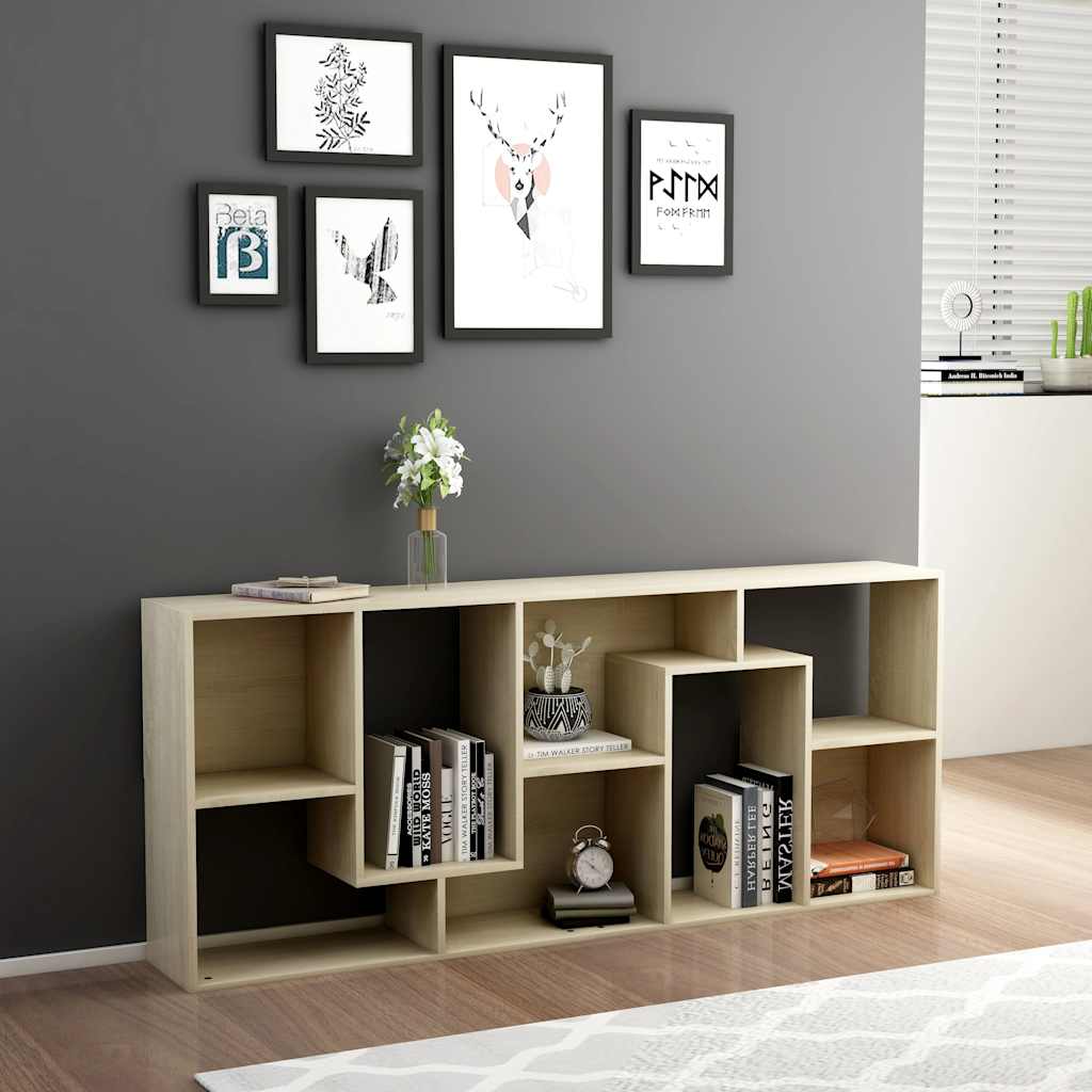 Libreria Rovere Sonoma 67x24x161 cm in Legno Multistrato | homemem39