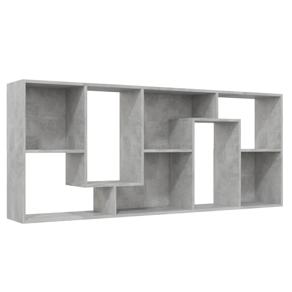 Libreria Grigio Cemento 67x24x161 cm in Legno Multistrato | homemem39
